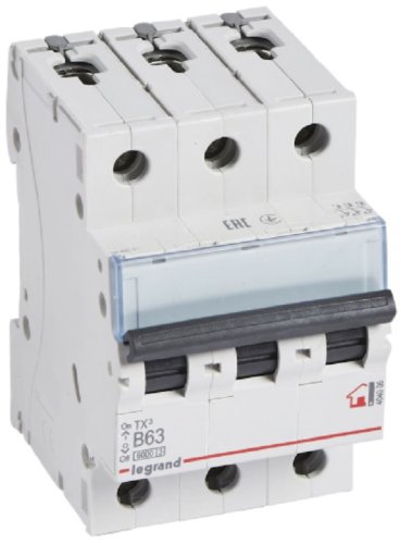 Выключатель автоматический Legrand TX3 6000 3п 63А B 6кА фото Выключатель автоматический Legrand TX3 6000 3п 63А B 6кА картинка